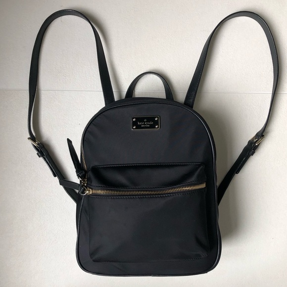 Kate Spade Wilson Road Small Bradley Nylon Backpack Black. Good Condition - Picture 13 of 13